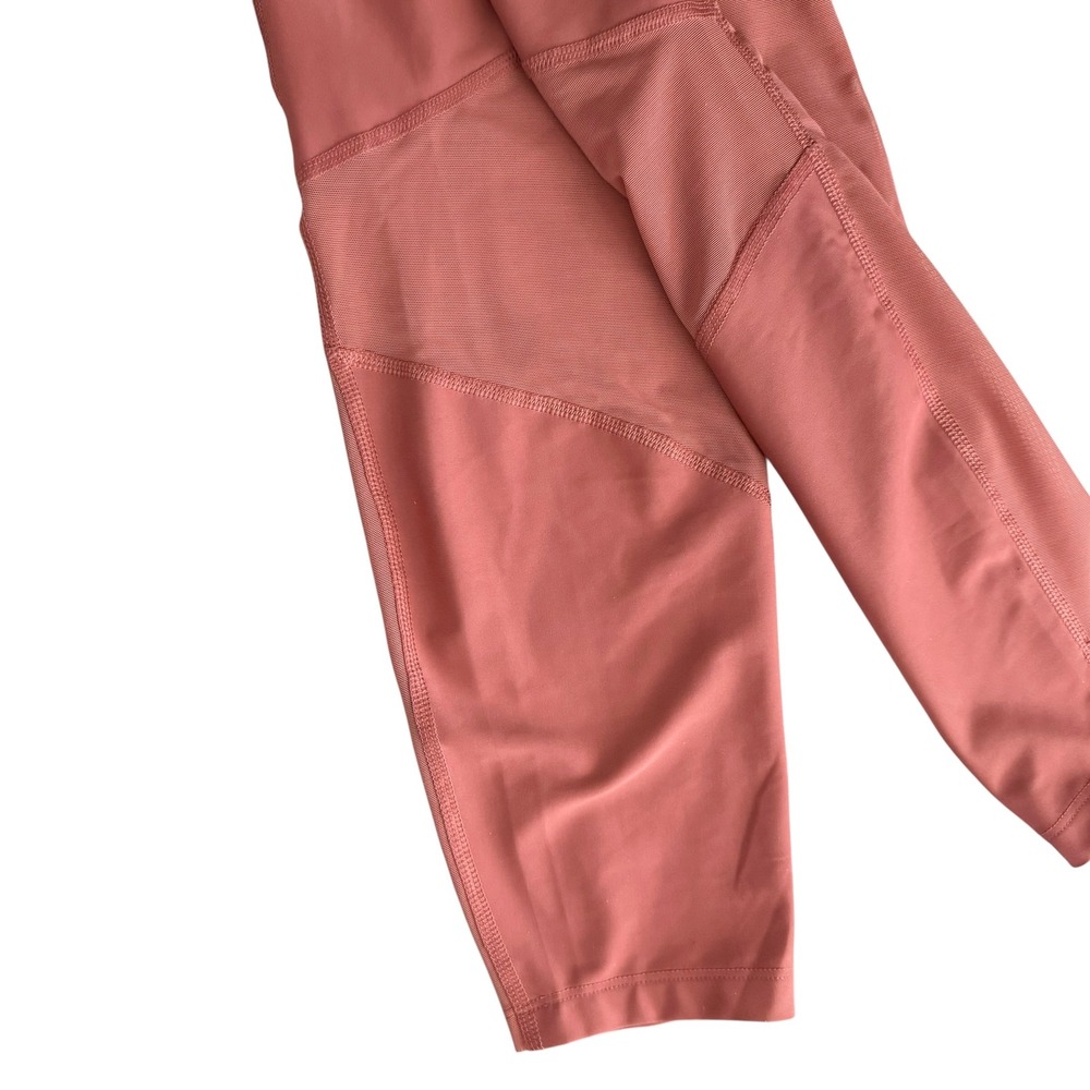 Old Navy Powersoft High-Rise Leggings Womens L Salmon Mesh‎ Pocket Go-Dry 7/8 - Picture 13 of 13